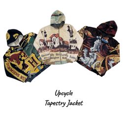 Upcycle Tapestry Jacket With Hoodies (DV -03)