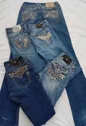 CR7143 Vintage Miss Me Flare & Straight Jeans