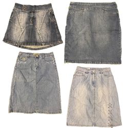 Y2K NYC IT Girl Denim Midi Skirts RE-2959