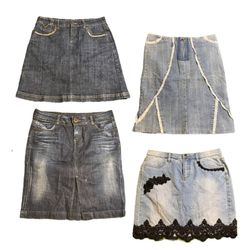 Y2K Unique Denim  Midi Skirts RE-2961