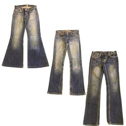 Y2K Denim Flare Jeans RW-1732