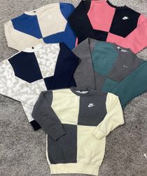 Upcycled Nike Check Sweatshirts