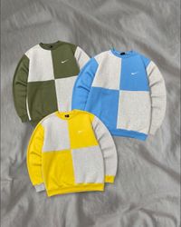 Upcycled Nike Check Sweatshirts