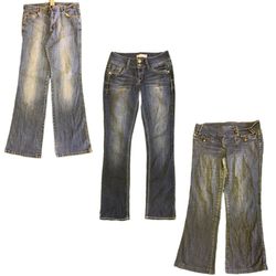 Y2K Edgy Girl Denim Flare Jeans RW-1733