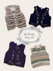 Y2k Cozy Vintage Vest Edit