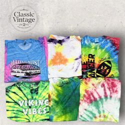 Tie and dye T-shirts