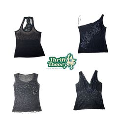 Y2K Black Rave Mix Top (MH-004)