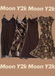 Y2k Grungy Bronze Summer Dresses