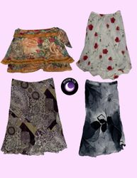Y2k Soft Girl Era Printed Flowy summer skirts