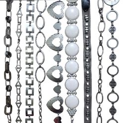 Y2K Silver Chain Belts