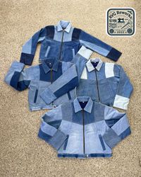 Upcycled Denim Crop Jacket