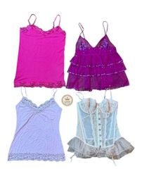 Y2K Red / pink Tops 10 pcs At 714