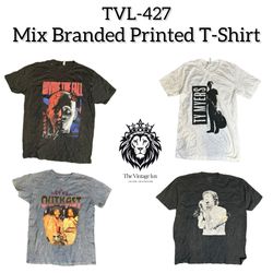 Mix Branded Printed T-Shirt (TVL-427)
