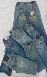CR7155 Vintage Miss Me Flare & Straight Jeans