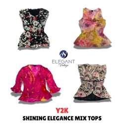 Y2K Shininig Elegance Mix Tops - EV1034