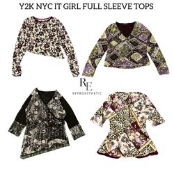 Y2K NYC IT GIRL FULL SLEEVES TOPS RE-2969