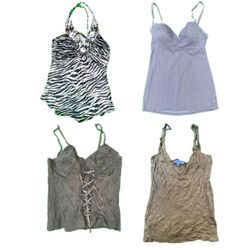 Y2K Earthy Tone Vibe Cami Tops TY-011