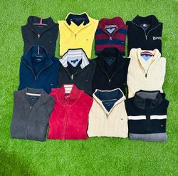 Suéteres Tommy 1/4 de zip e full zip