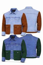 Veste utilitaire bicolore réutilisée CR1433