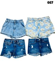 Branded denim short  # 667