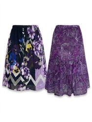 (Fav-1062) Y2K Purple Skirt Bundle | Indie Floral ..