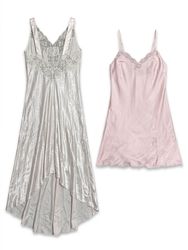 (FV-1060) Coquette Satin Slip Bundle | White Pink ..