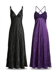 (FV-1051) Y2K Satin Slip Dress Bundle | Red Black ..