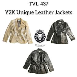 Y2K Unique Leather Jackets (TVL-437)