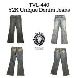 Y2K Unique Denim Jeans (TVL-440)