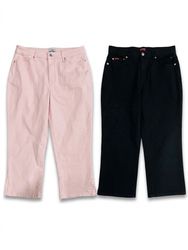 (FV-1044) Y2K Summer Solid Color Capri jeans