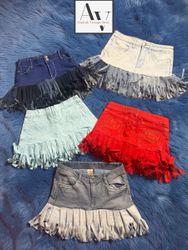 Retro Vibe Upcycled Mini skirts