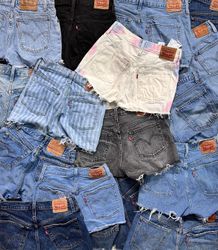 Levis Denim Mini Shorts (007)