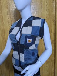 Upcycle Carhartt gilet femminile