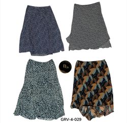 Trendy Poly Skirt – Soft Fabric & Flowy Design (GR..