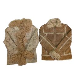 Chaqueta de ante sintético Y2K