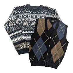 Vintage bedruckter Pullover