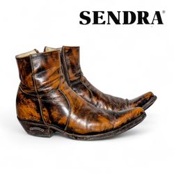 SA475 Vintage Cowboy Ankle And Rockstar Boots 🔥 �..