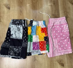 AVG-0388 Unbranded Vintage Style Printed Shorts
