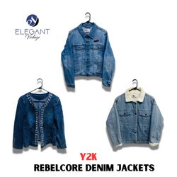 Y2K Rebel Core Denim Jackets - EV1129