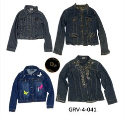 Vintage Y2K Cropped Denim Jacket – Aesthetic Fit (..