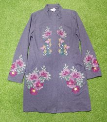 Cotton embroidered coats