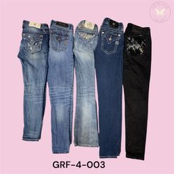 Miss Me Skinny  Bootcut Fit Mid-Rise Blue Denim Je..