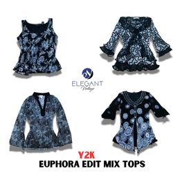 Y2K Euphora Edit MIx Tops - EV1153