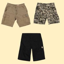 Branded Cotton Cargo Shorts (10-April)