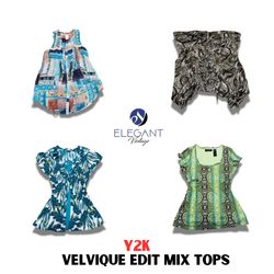Y2K Velvique Edit Mix Tops - EV1170