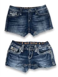 (FV-1071) Rock Revival Denim Sexy shorts