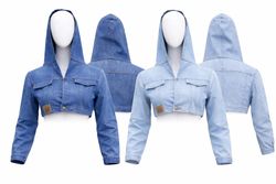 CR1445 Upcycled Denim Jacket