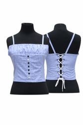 CR1446 Upcycled Corset Top