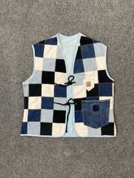 Upcycle Carhartt Denim Patchwork Vest