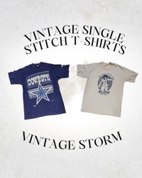 Camisetas Vintage de Ponto Único